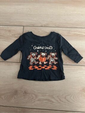 Old Navy Halloween Long-Sleeve Grateful Dead Dancing Bears Tee 0-3M